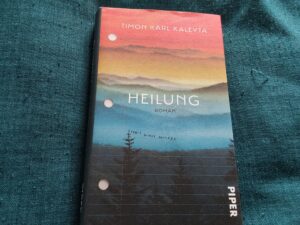 Die Hardcoverausgabe von Timon Kalr Kaleytas Roman "Heilung"