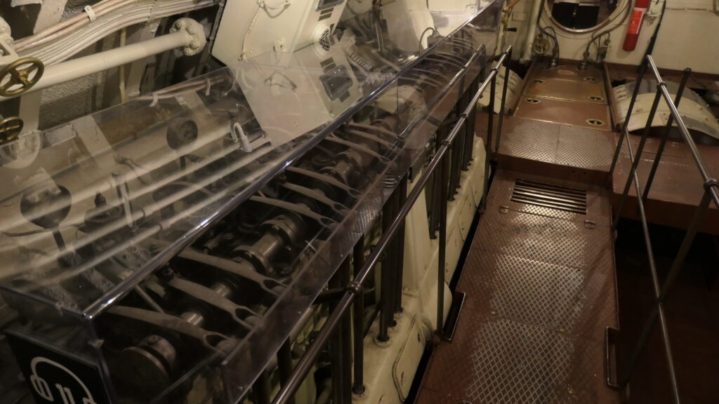 Der Dieselmotor des U-Bootes
