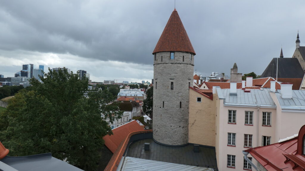 Der Blick vom Dach der dicken Margarethe über die Stadt